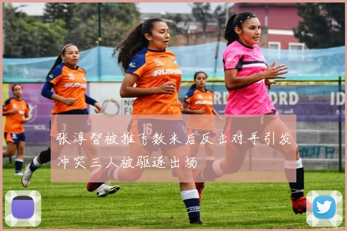 张淳智被推飞数米后反击对手引发冲突三人被驱逐出场
